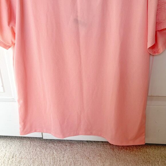 Fabletics NWT Cashel Dobby Check Mesh Drawcord S/S Lightweight Workout Shirt - Picture 8 of 12